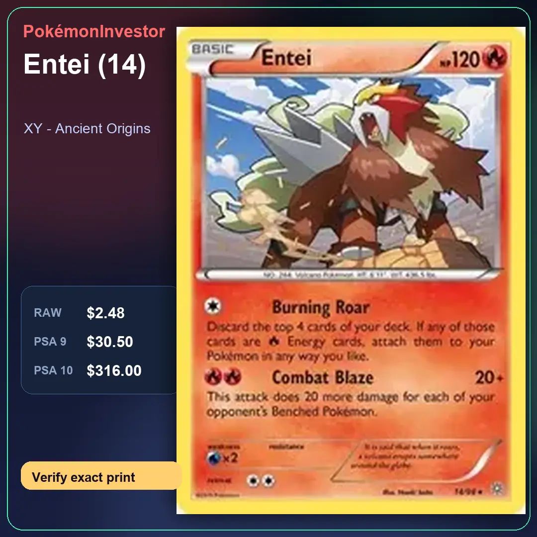 Card research image for Entei (14)