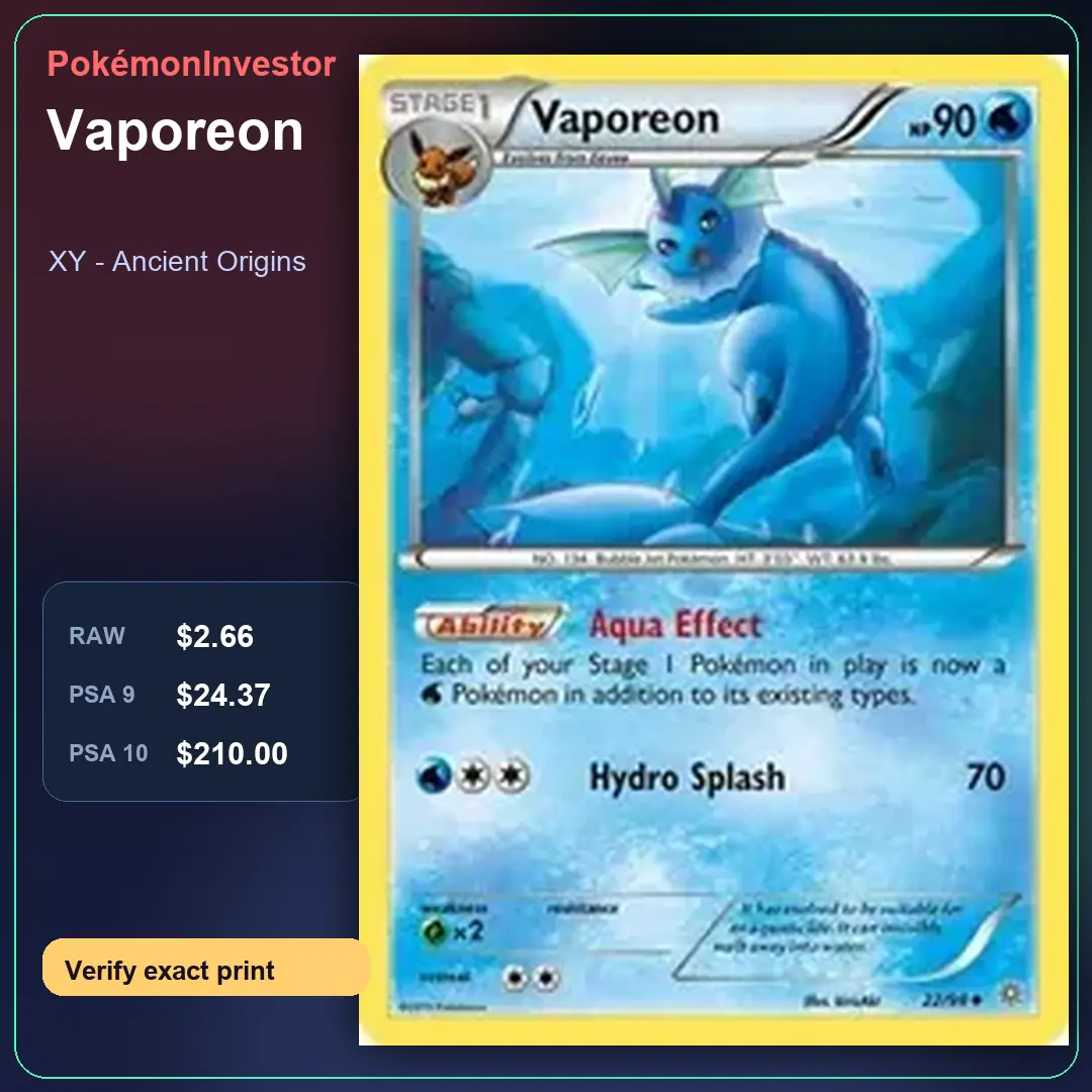 Card research image for Vaporeon