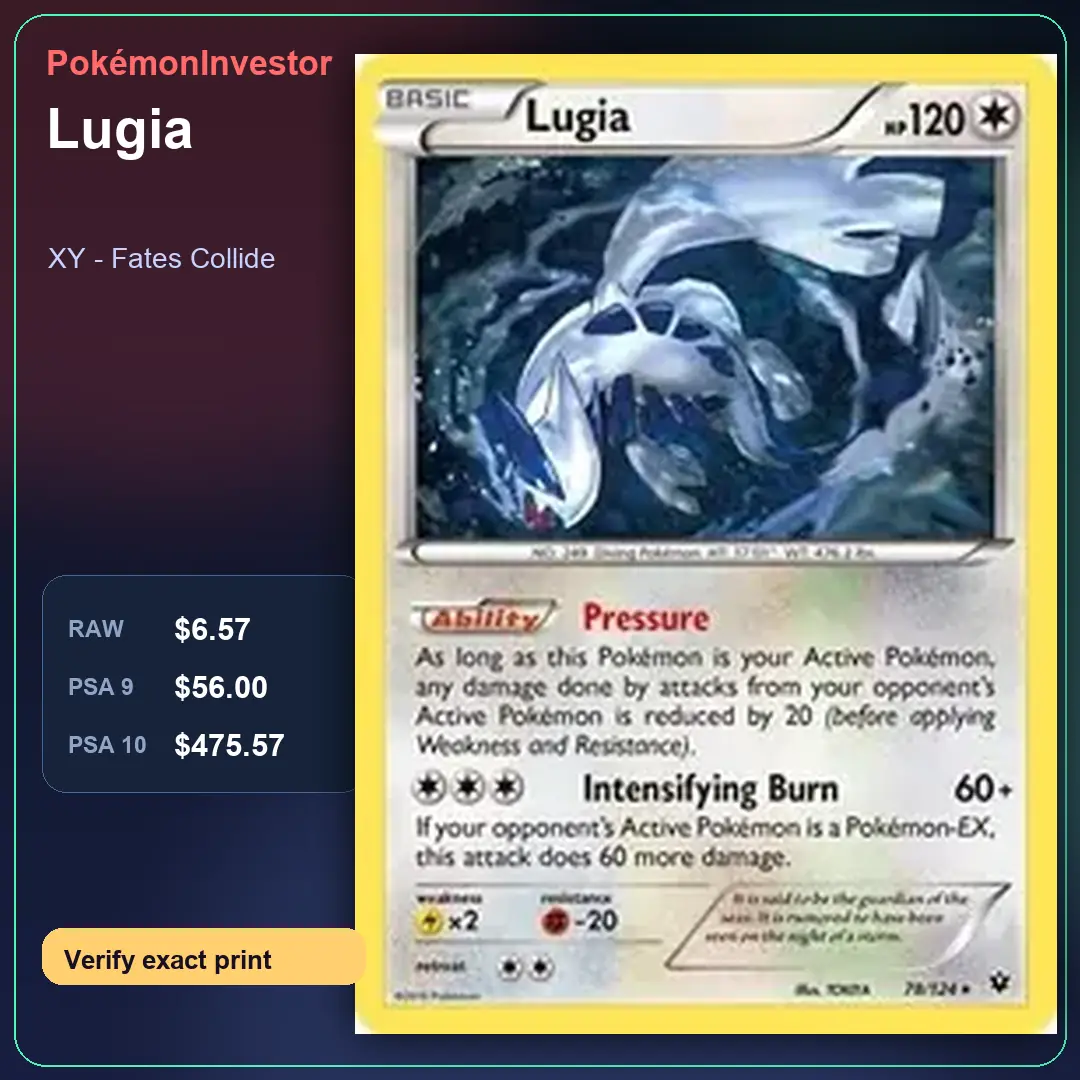 Card research image for Lugia
