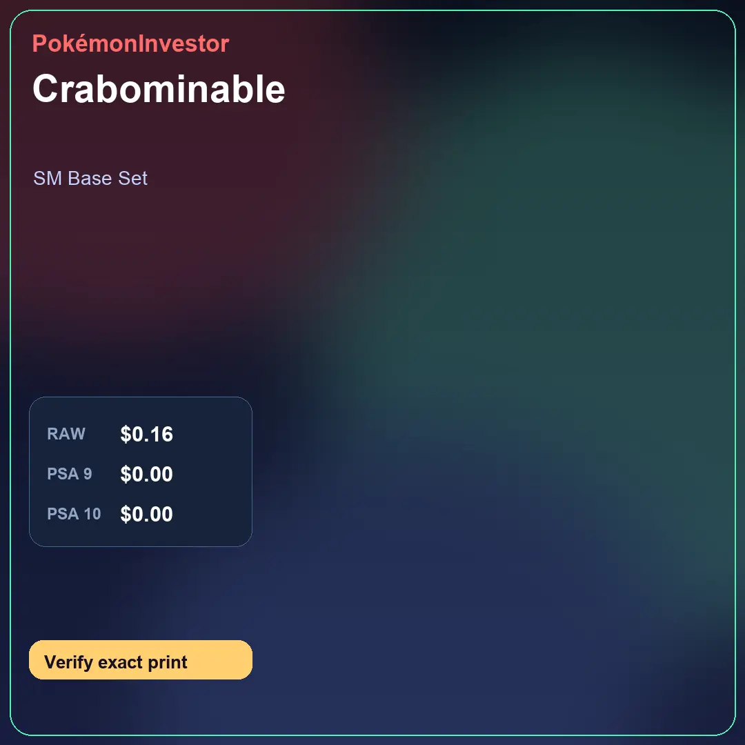 Card research image for Crabominable