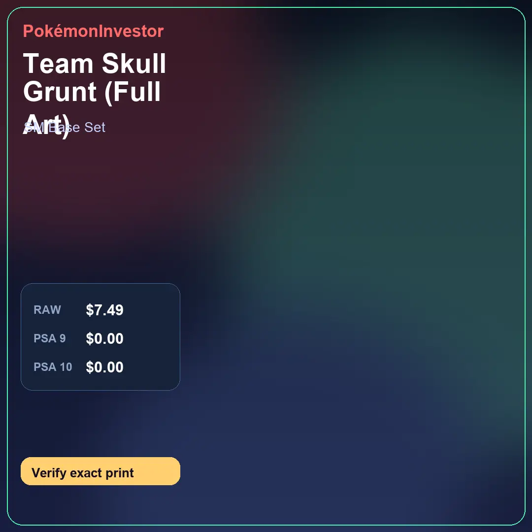 Card research image for Team Skull Grunt (Full Art)