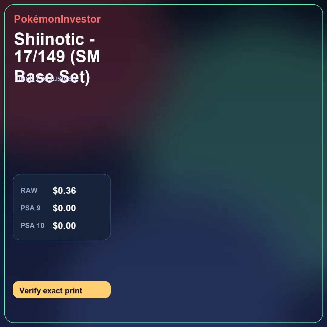 Card research image for Shiinotic - 17/149 (SM Base Set)