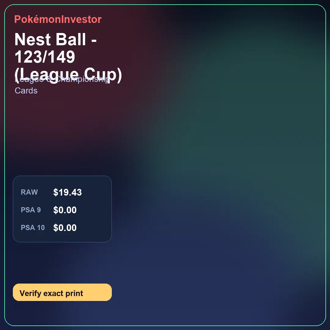 Card research image for Nest Ball - 123/149 (League Cup)