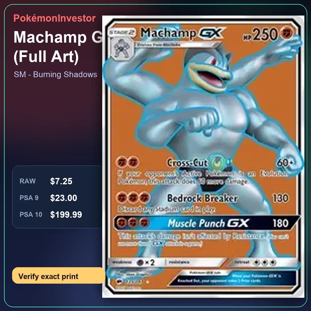 Card research image for Machamp GX (Full Art)