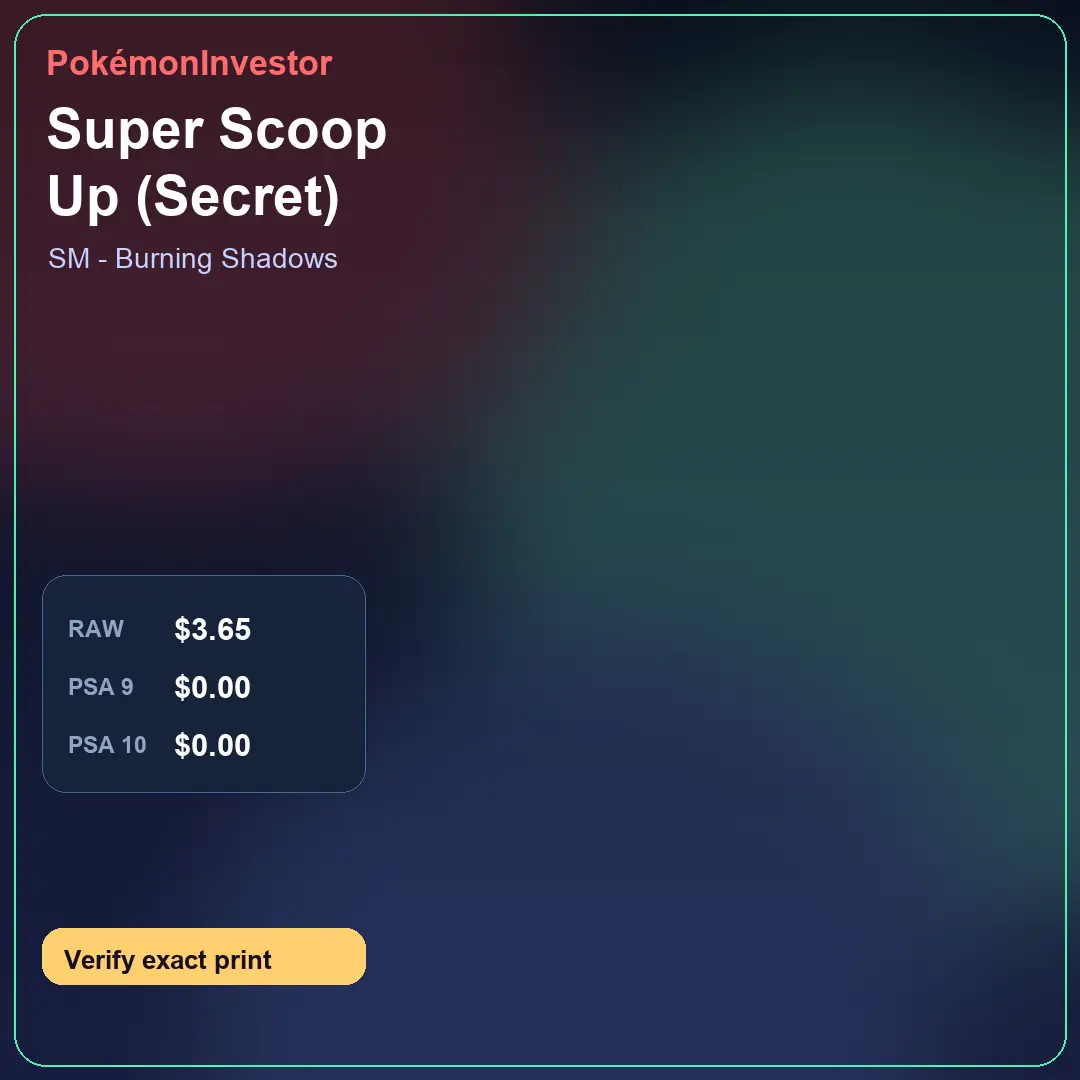 Card research image for Super Scoop Up (Secret)