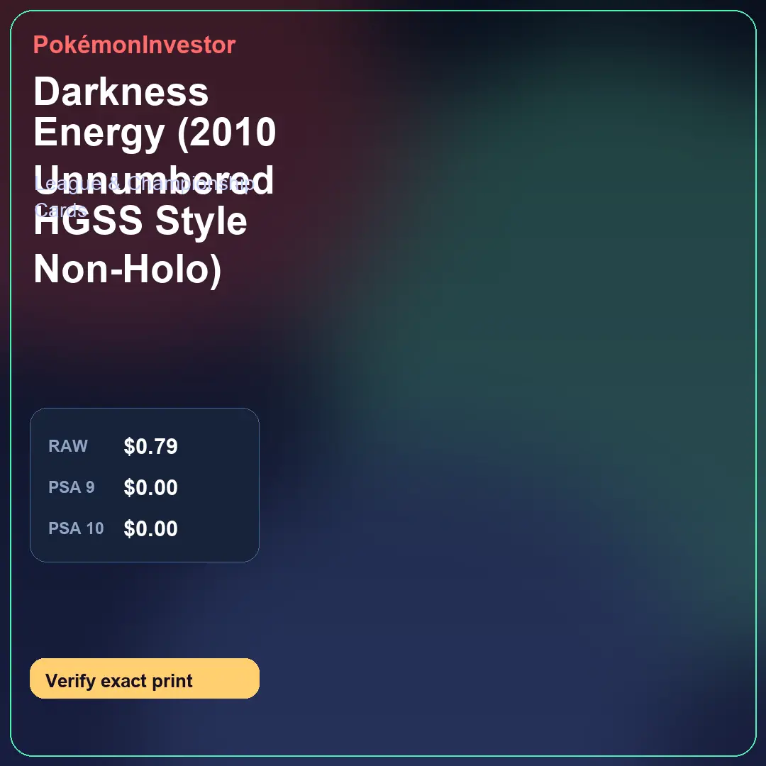 Card research image for Darkness Energy (2010 Unnumbered HGSS Style Non-Holo)