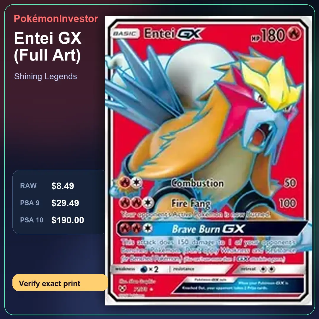 Card research image for Entei GX (Full Art)