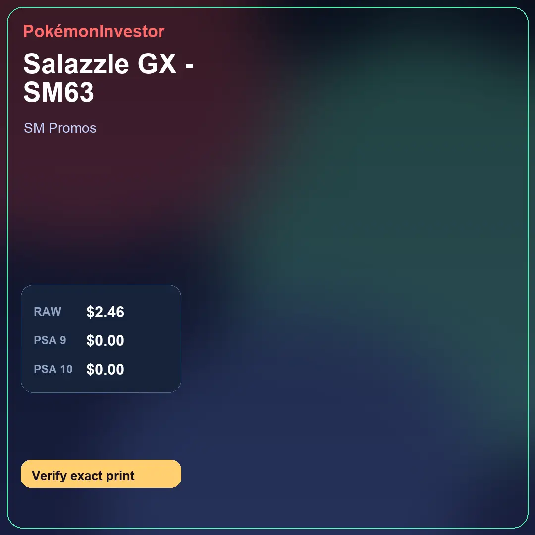 Card research image for Salazzle GX - SM63