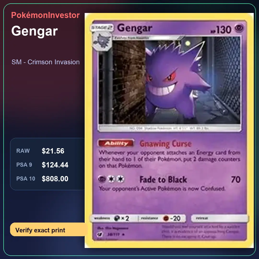 Card research image for Gengar
