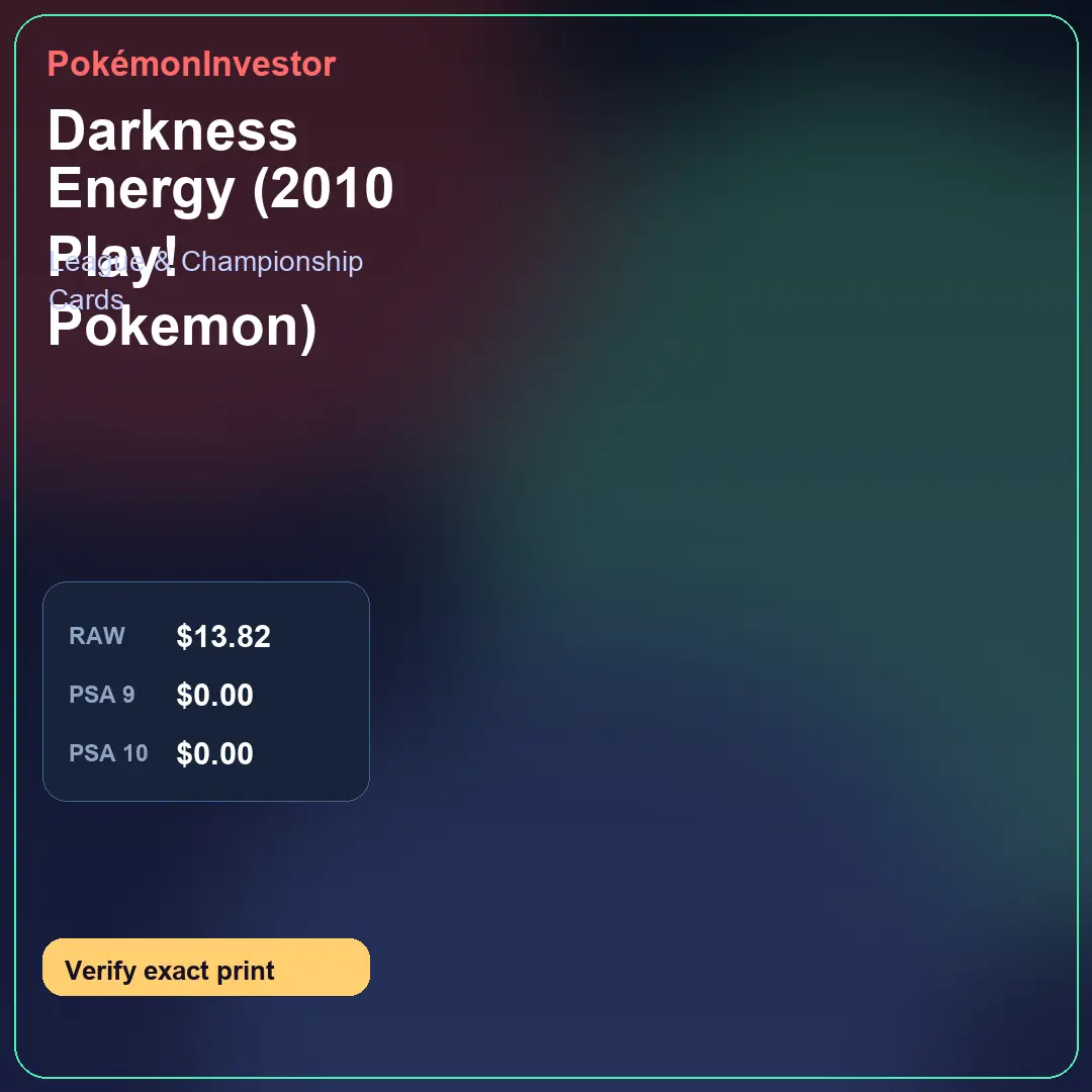 Card research image for Darkness Energy (2010 Play! Pokemon)
