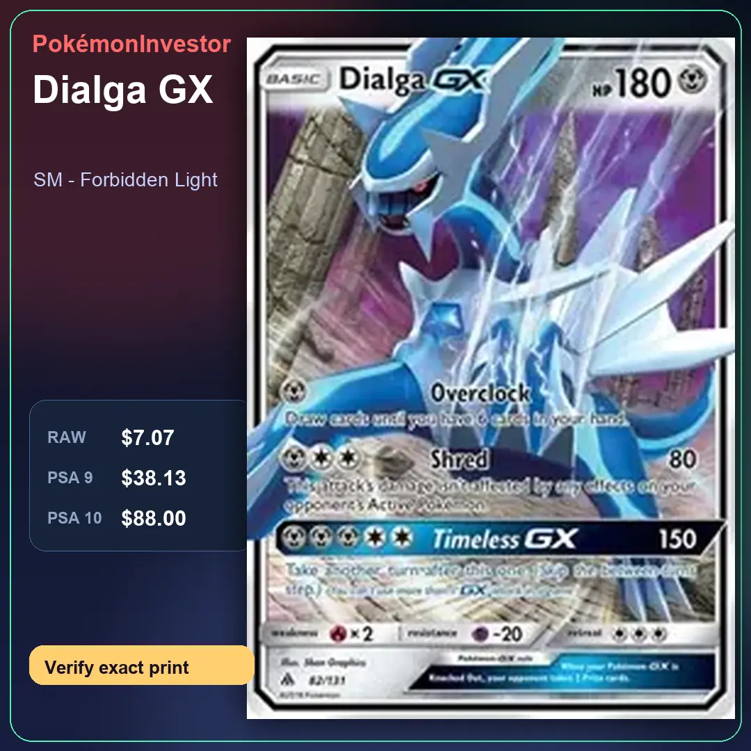 Card research image for Dialga GX