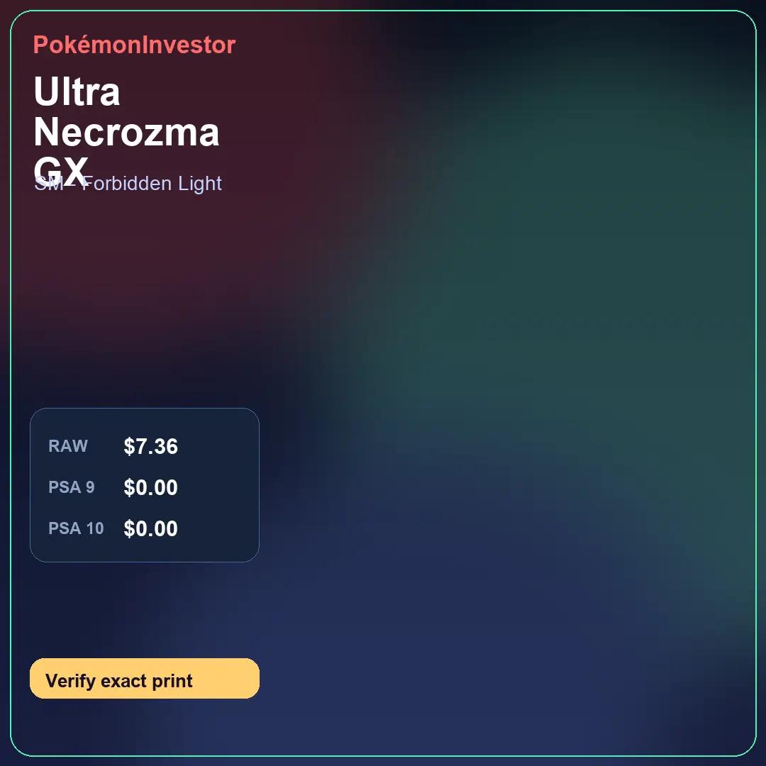 Card research image for Ultra Necrozma GX