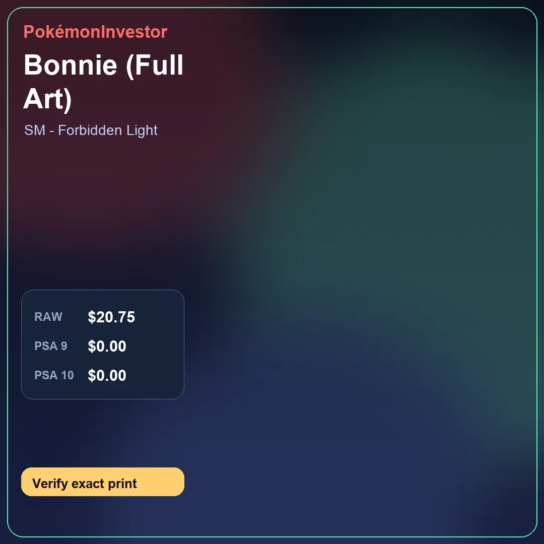 Card research image for Bonnie (Full Art)