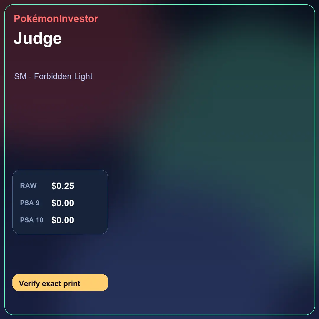 Card research image for Judge