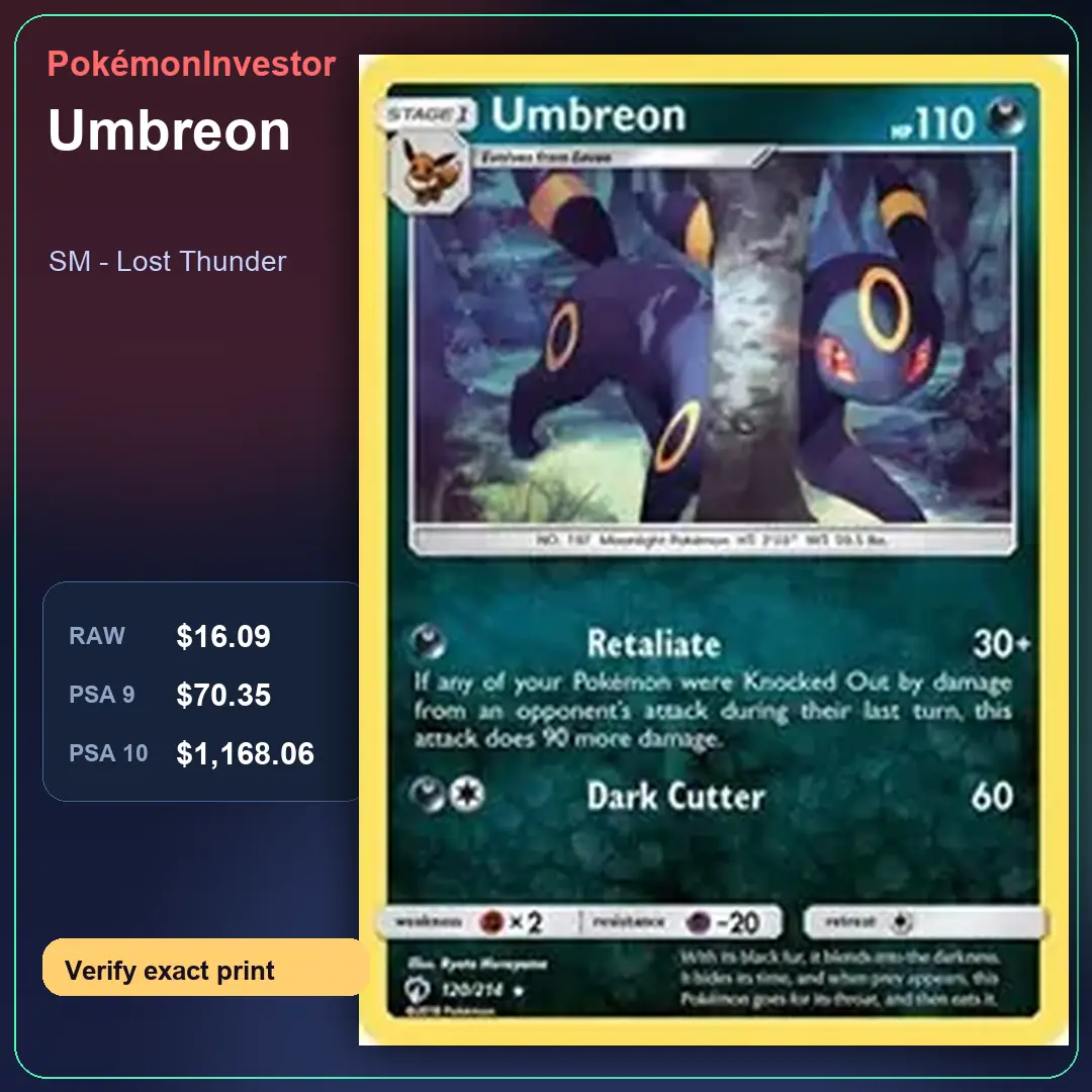 Card research image for Umbreon