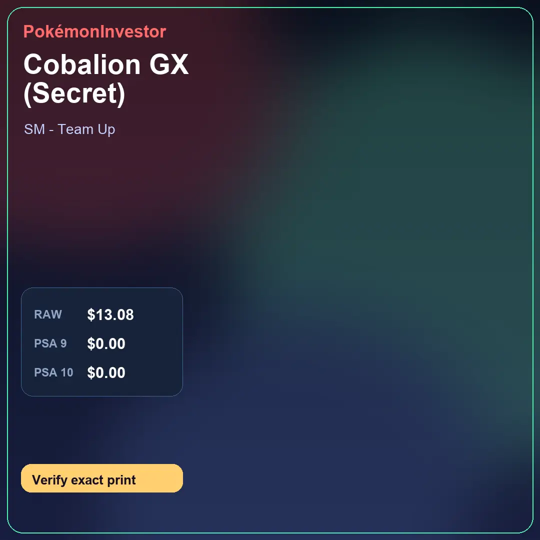 Card research image for Cobalion GX (Secret)