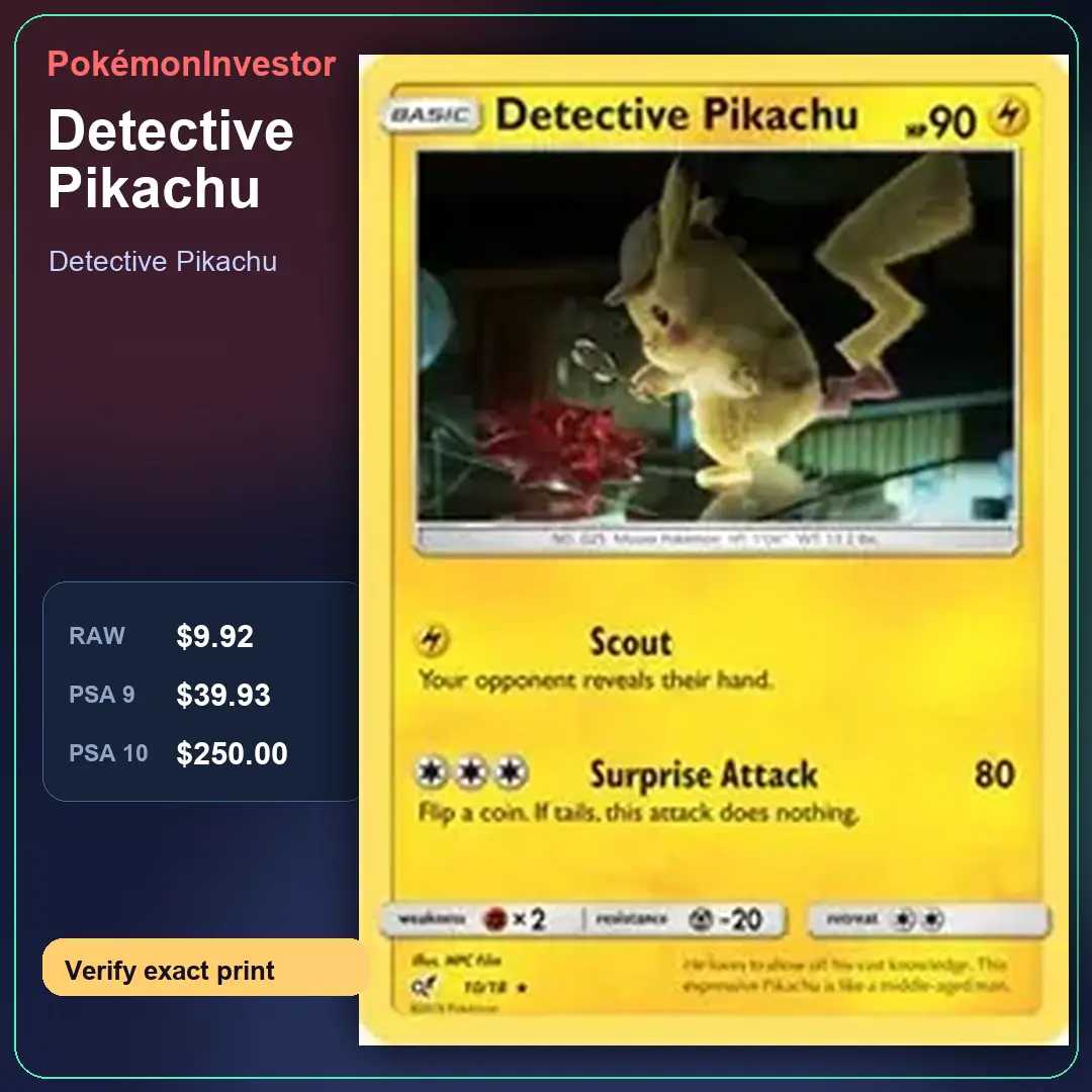 Card research image for Detective Pikachu