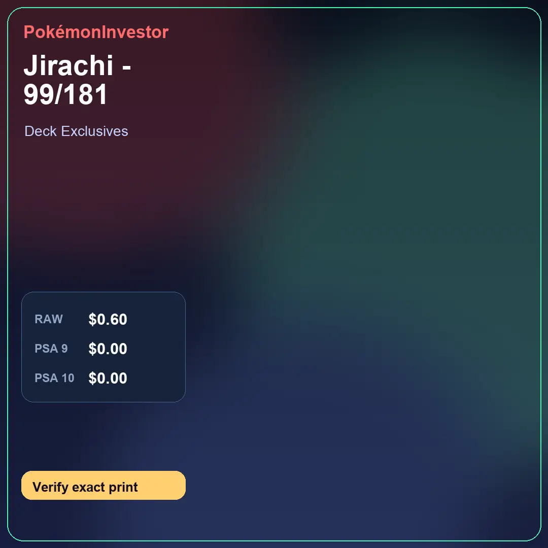 Card research image for Jirachi - 99/181