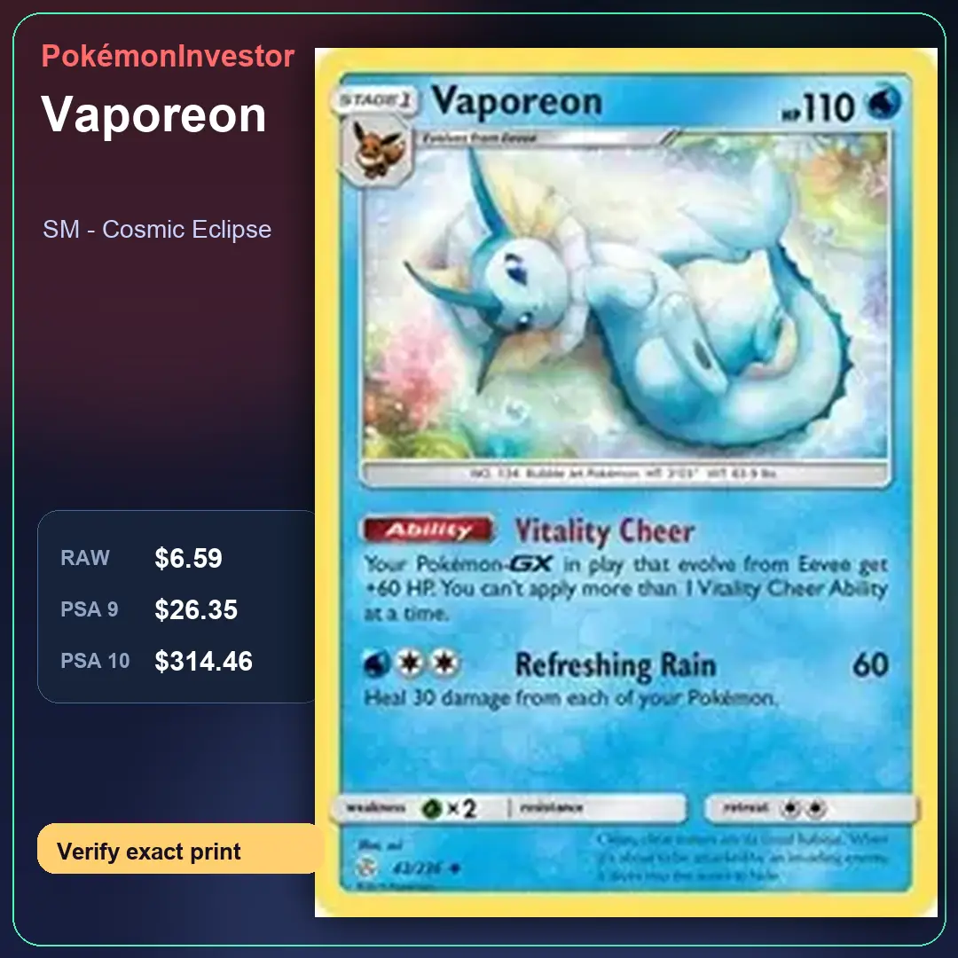 Card research image for Vaporeon