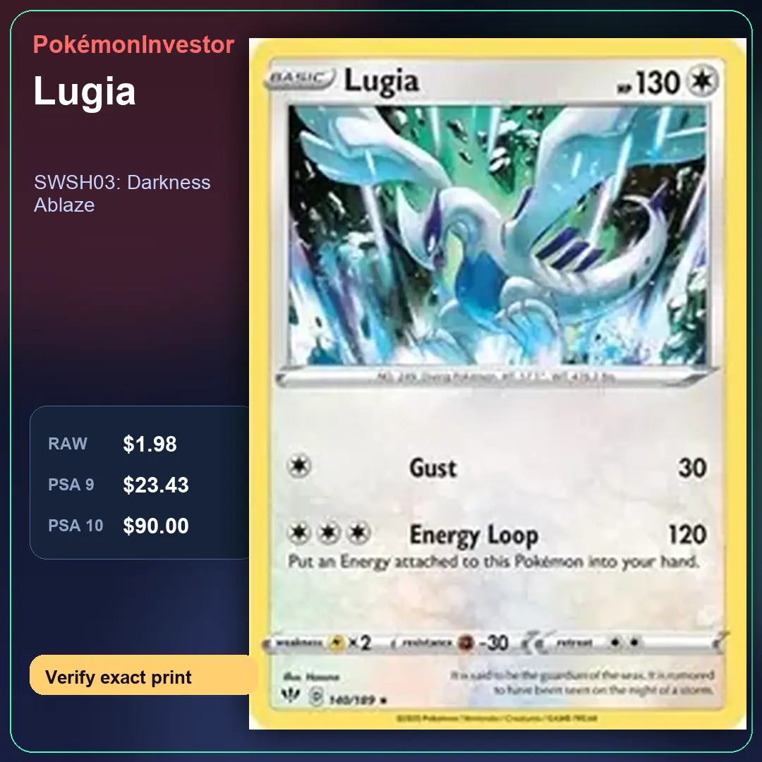 Card research image for Lugia