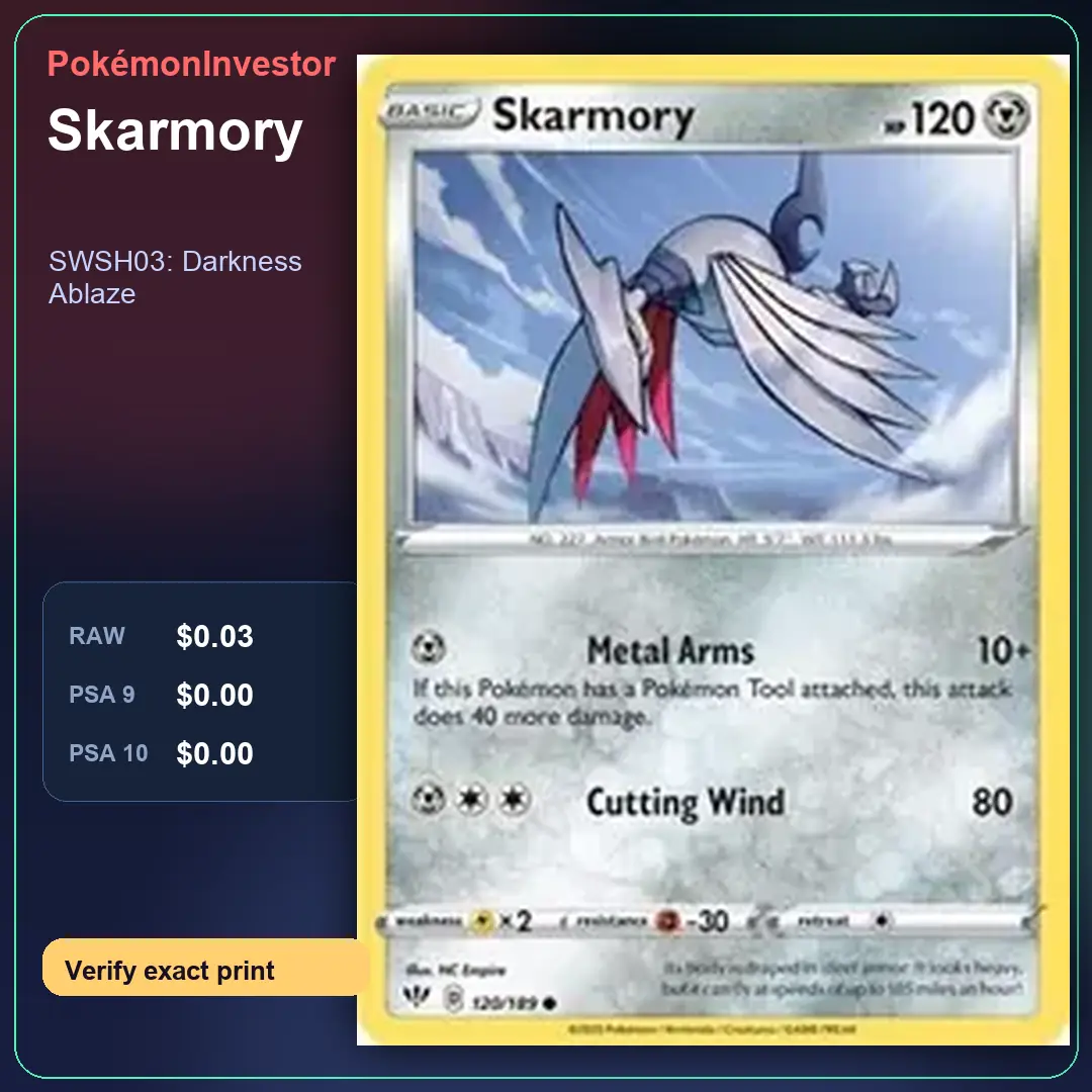 Card research image for Skarmory