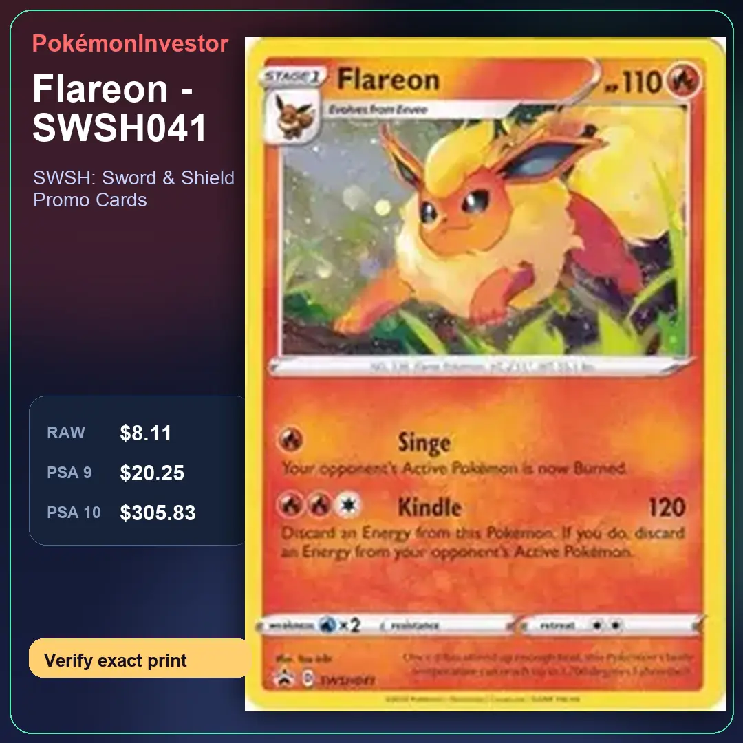 Card research image for Flareon - SWSH041