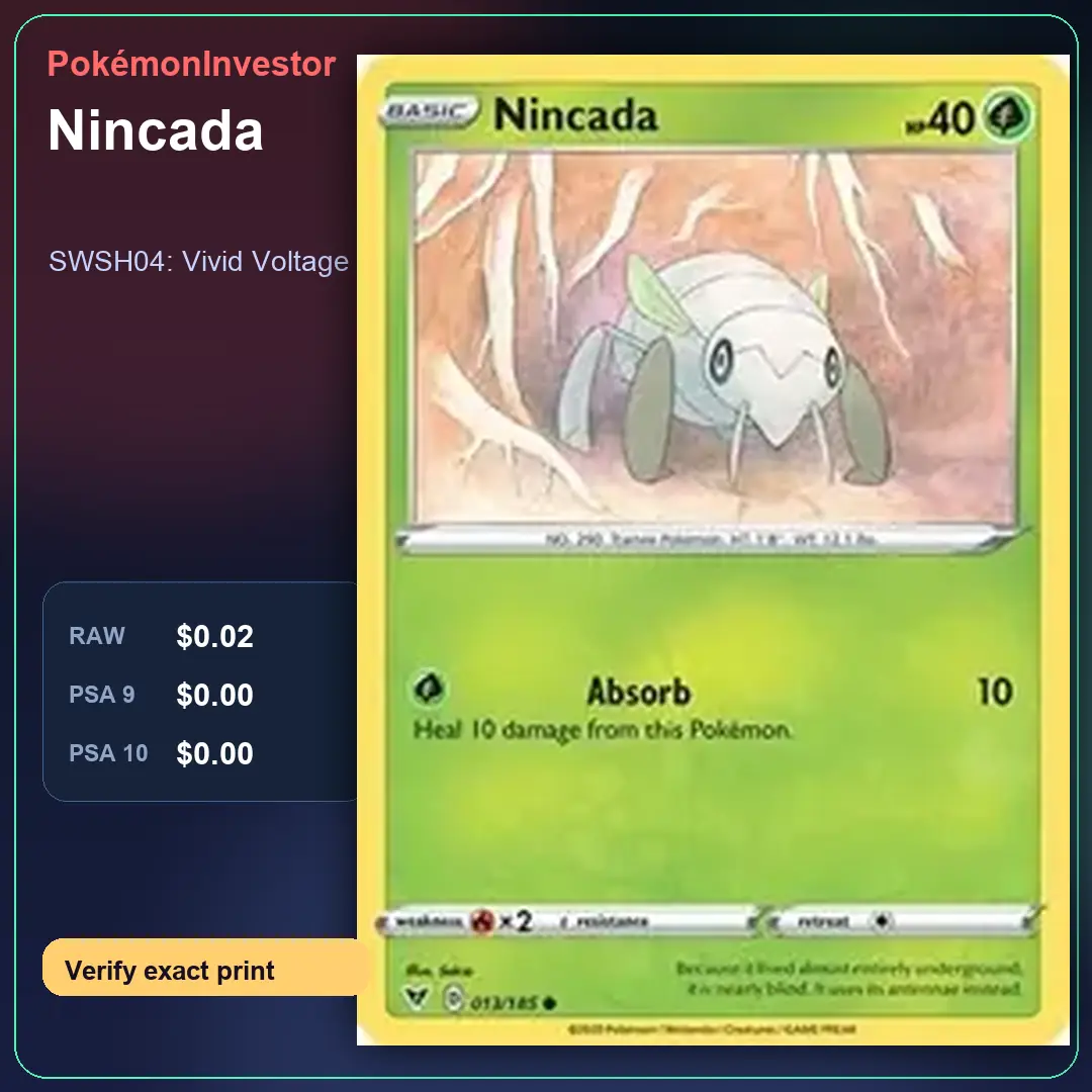 Card research image for Nincada