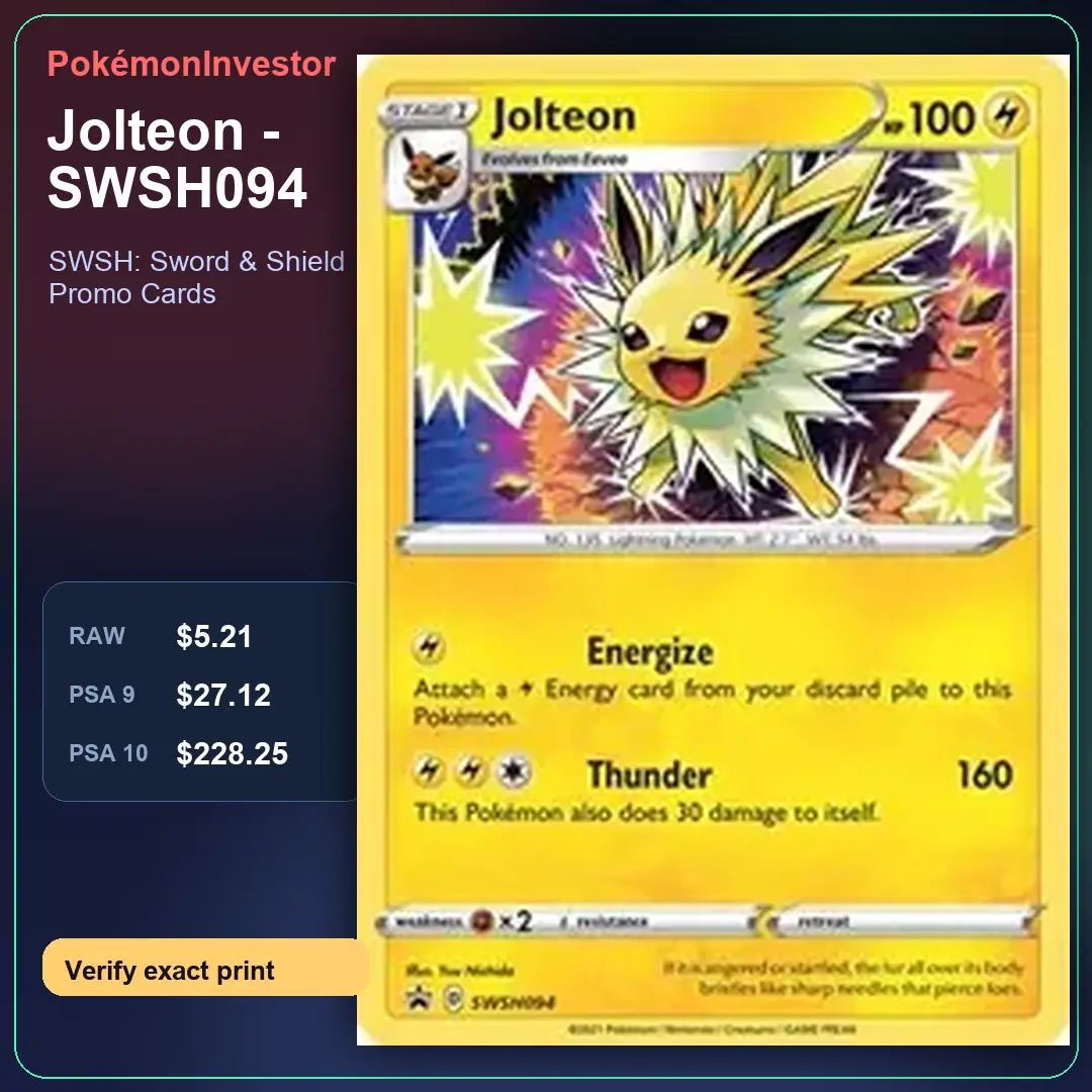 Card research image for Jolteon - SWSH094