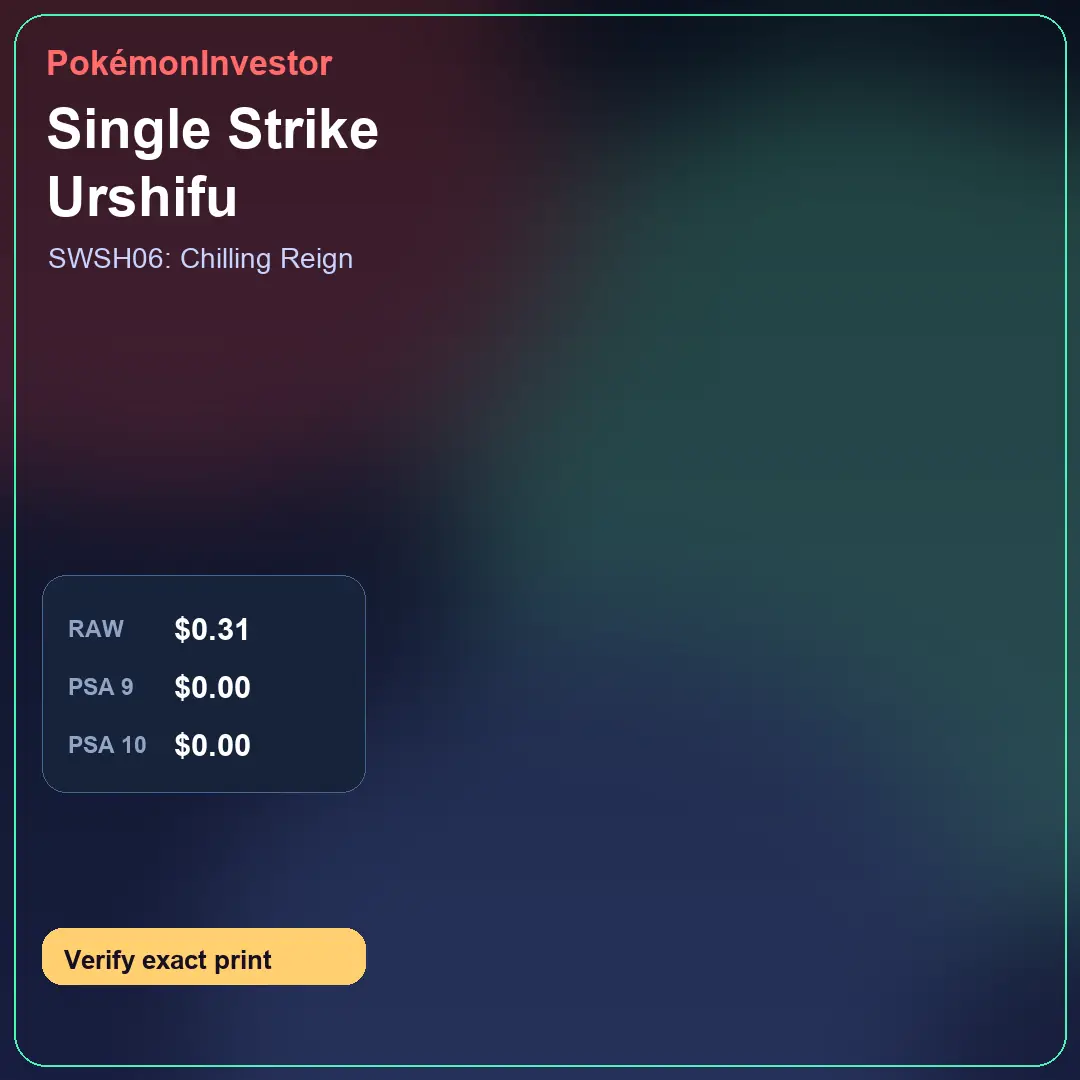 Card research image for Single Strike Urshifu