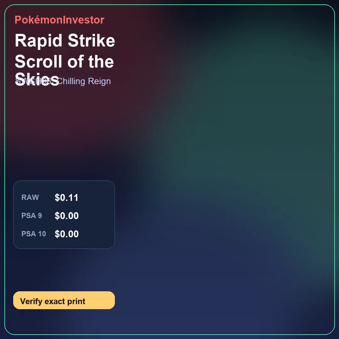Card research image for Rapid Strike Scroll of the Skies