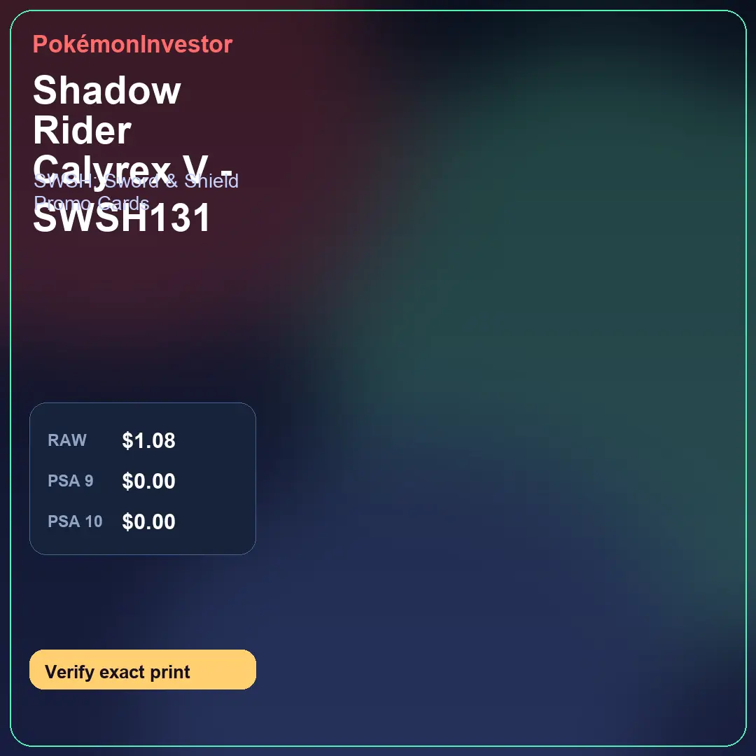 Card research image for Shadow Rider Calyrex V - SWSH131