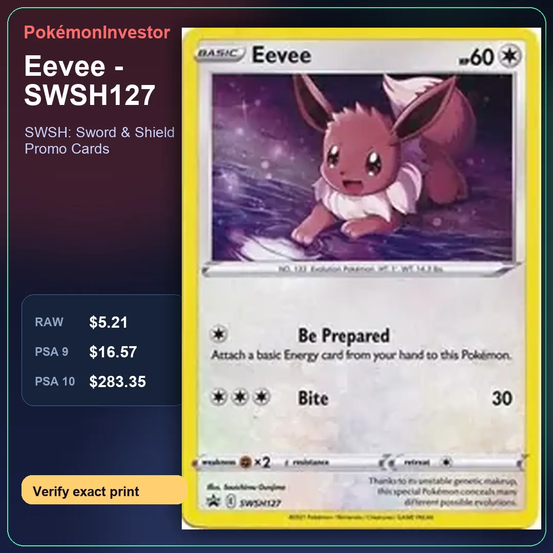 Card research image for Eevee - SWSH127