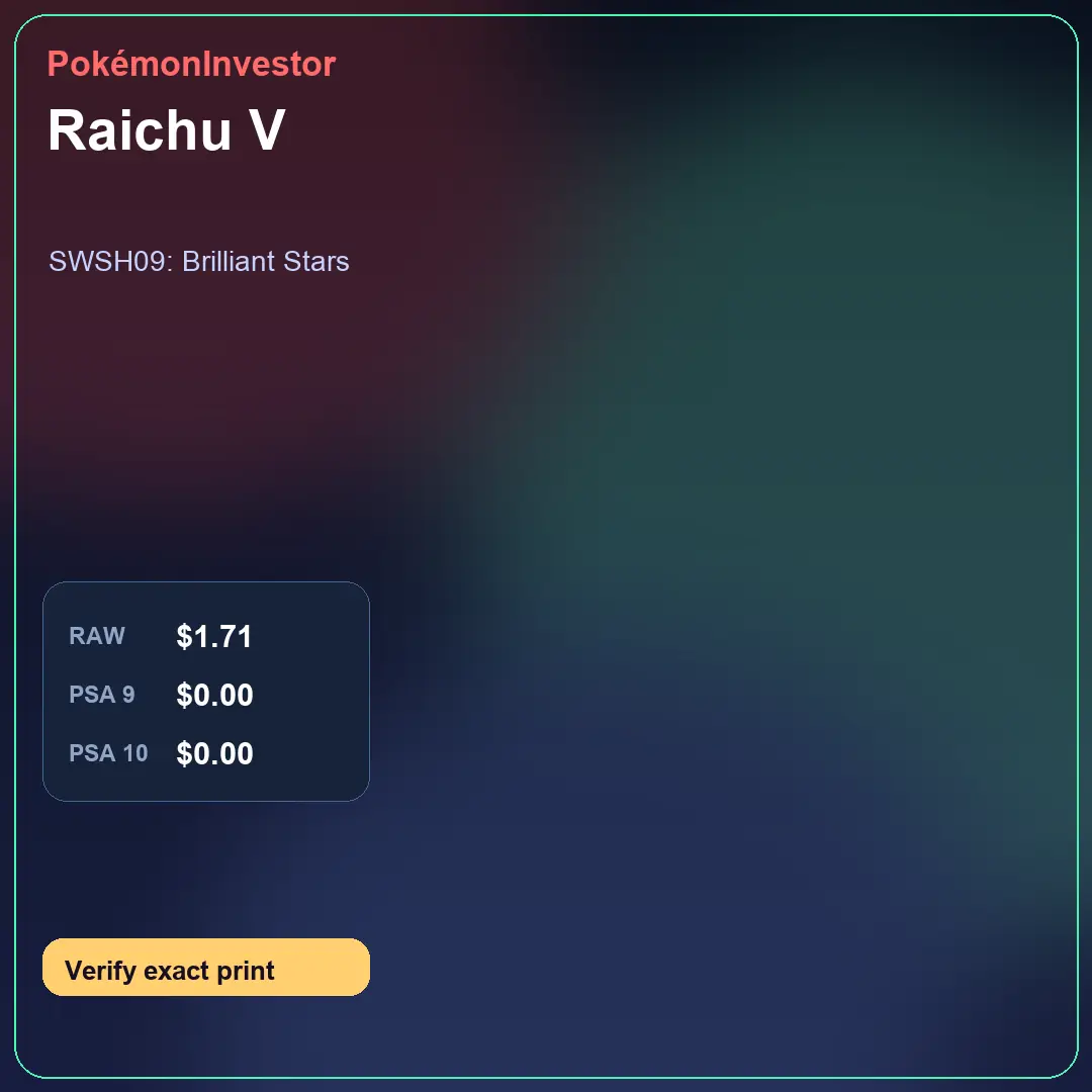 Card research image for Raichu V