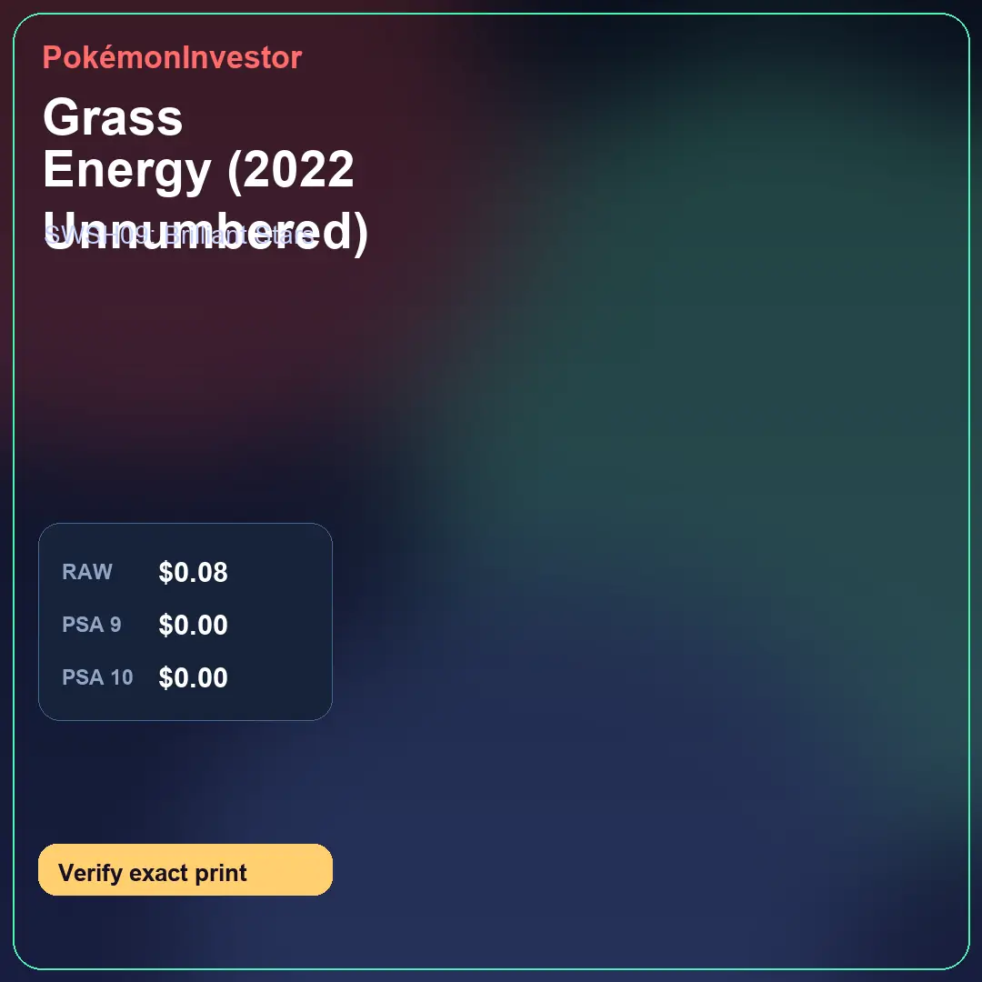 Card research image for Grass Energy (2022 Unnumbered)