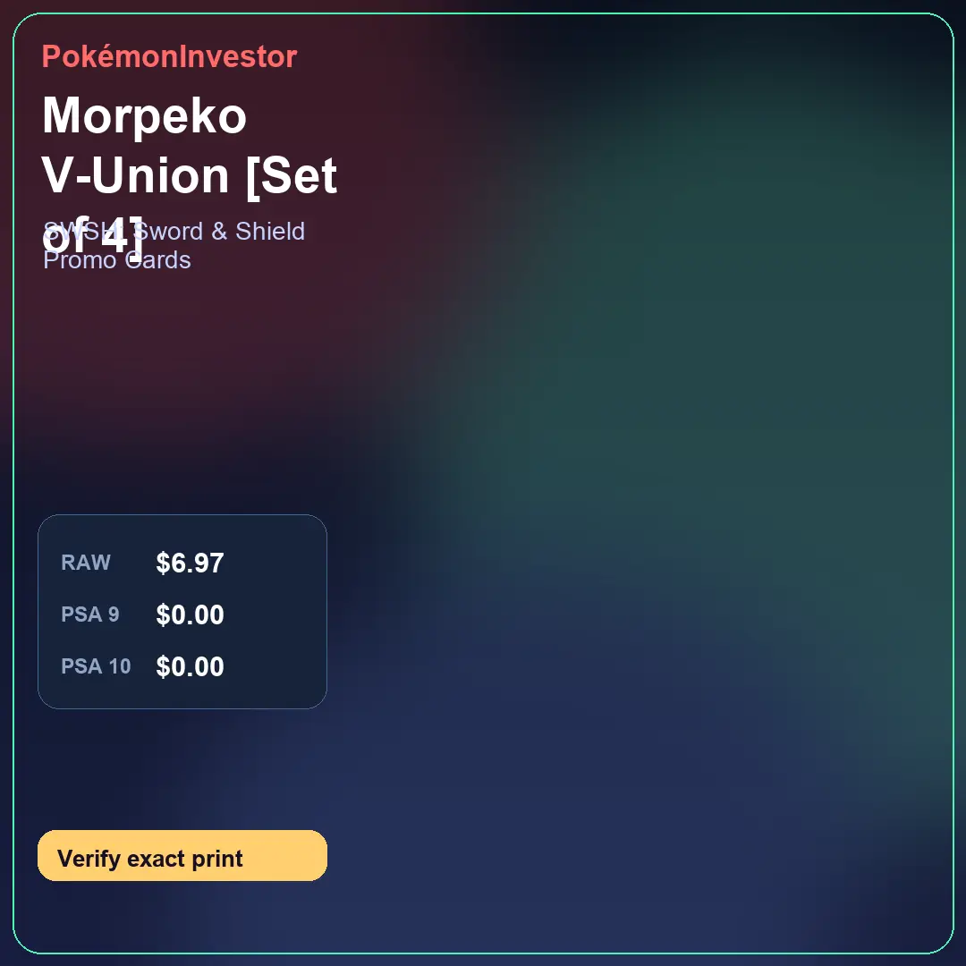 Card research image for Morpeko V-Union [Set of 4]
