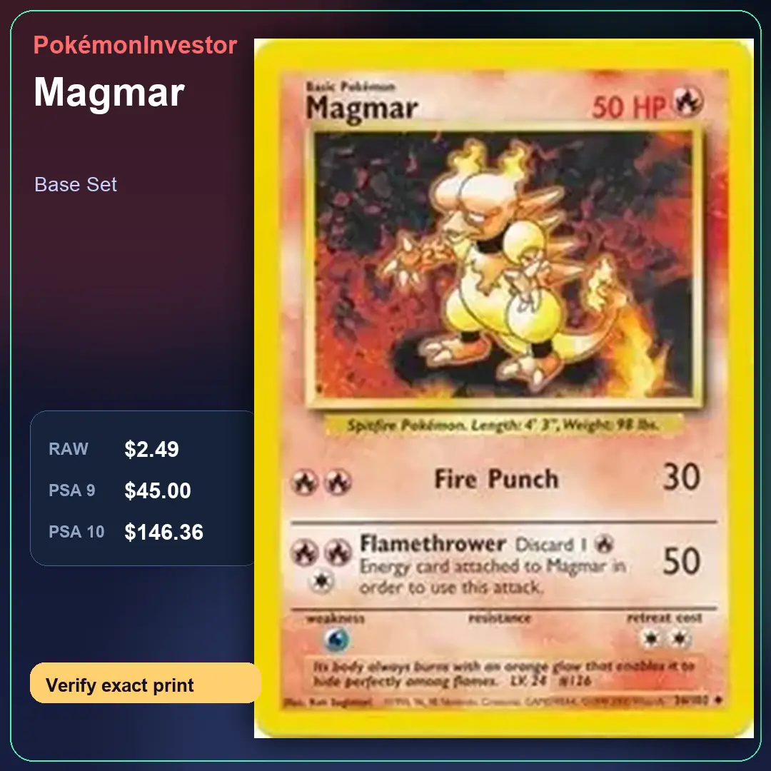 Card research image for Magmar