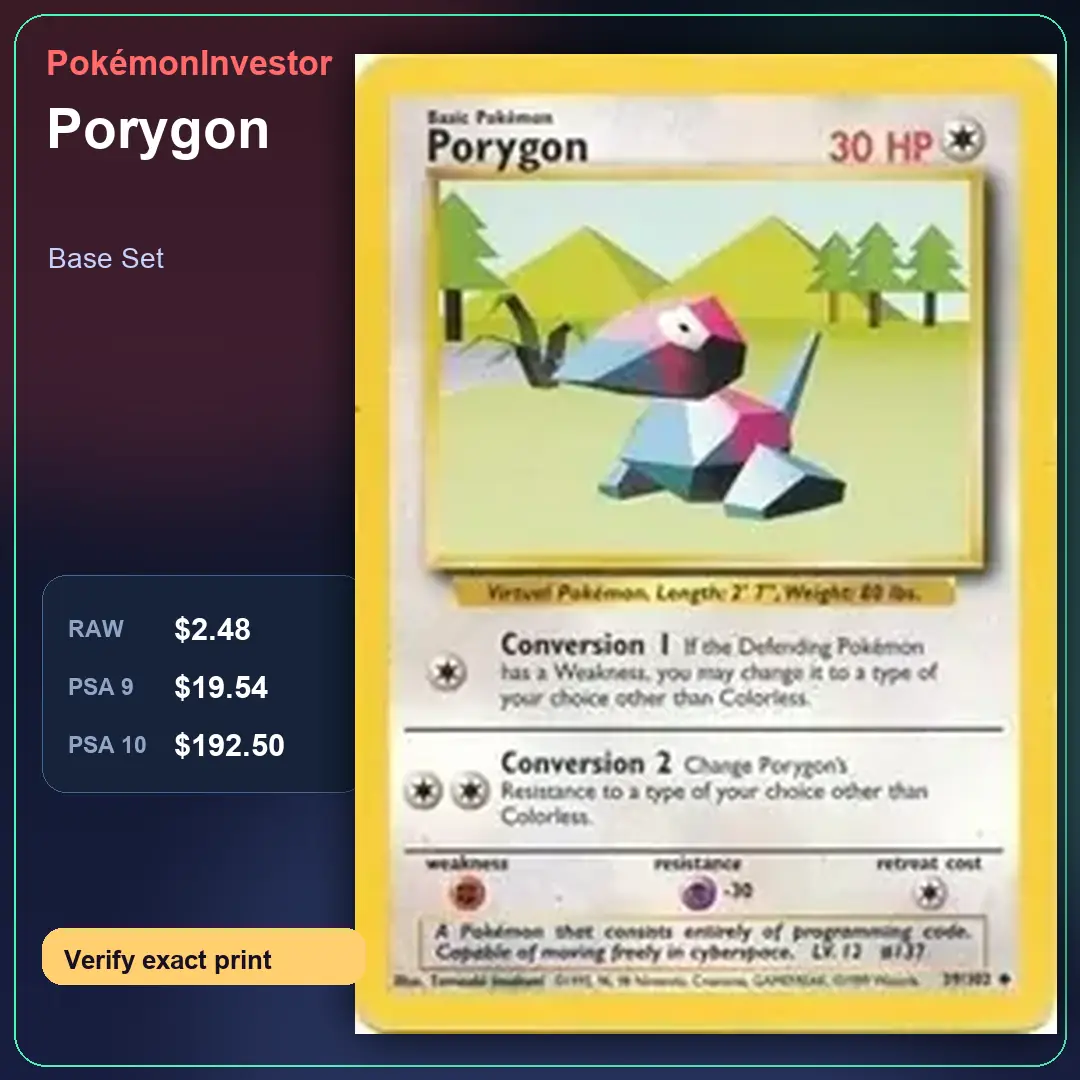 Card research image for Porygon
