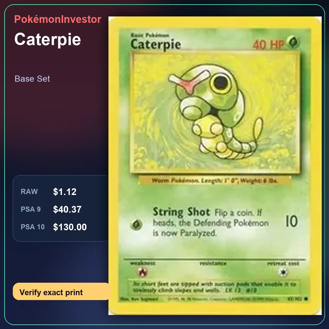 Card research image for Caterpie