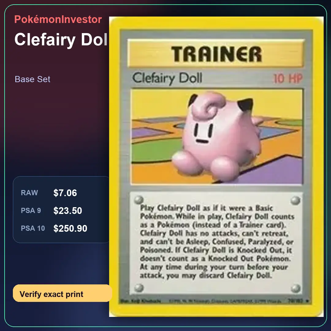 Card research image for Clefairy Doll