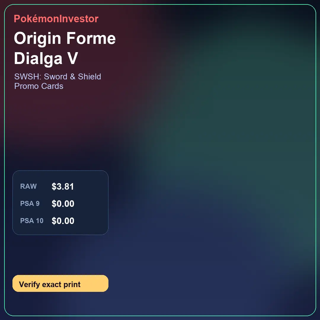 Card research image for Origin Forme Dialga V