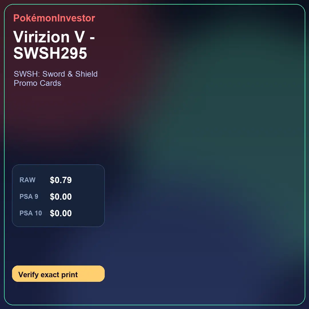 Card research image for Virizion V - SWSH295