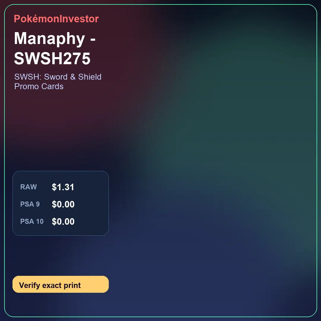 Card research image for Manaphy - SWSH275