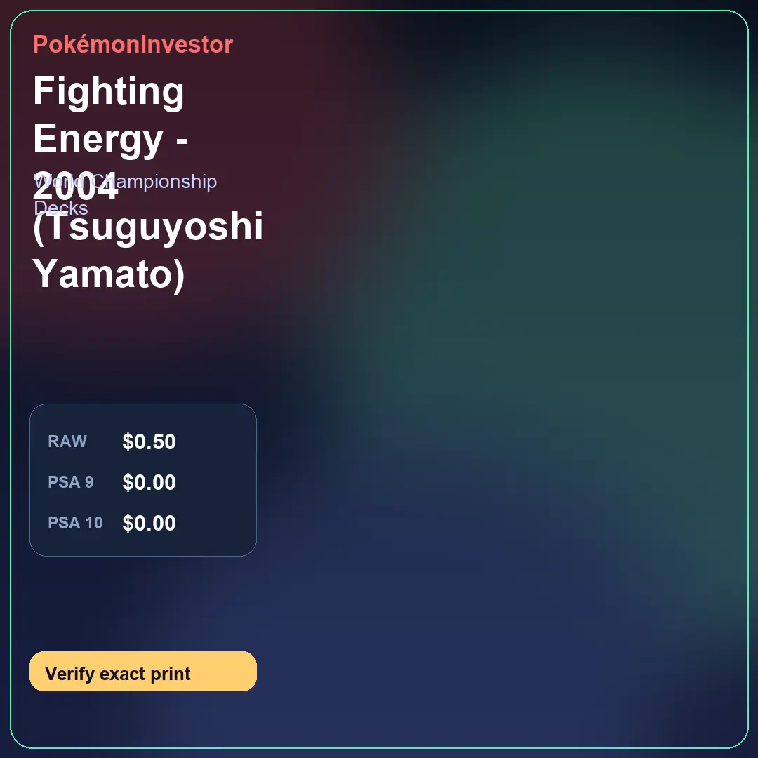 Card research image for Fighting Energy - 2004 (Tsuguyoshi Yamato)