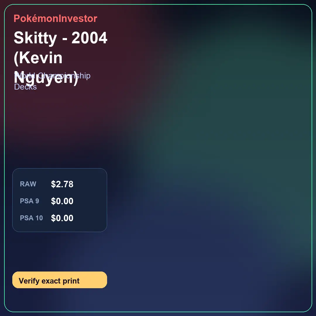 Card research image for Skitty - 2004 (Kevin Nguyen)