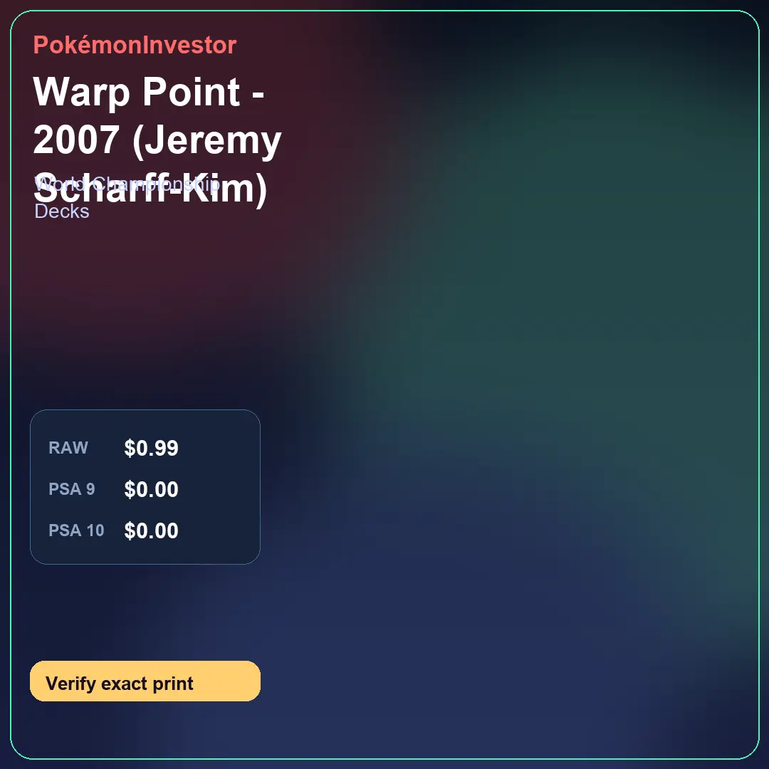Card research image for Warp Point - 2007 (Jeremy Scharff-Kim)