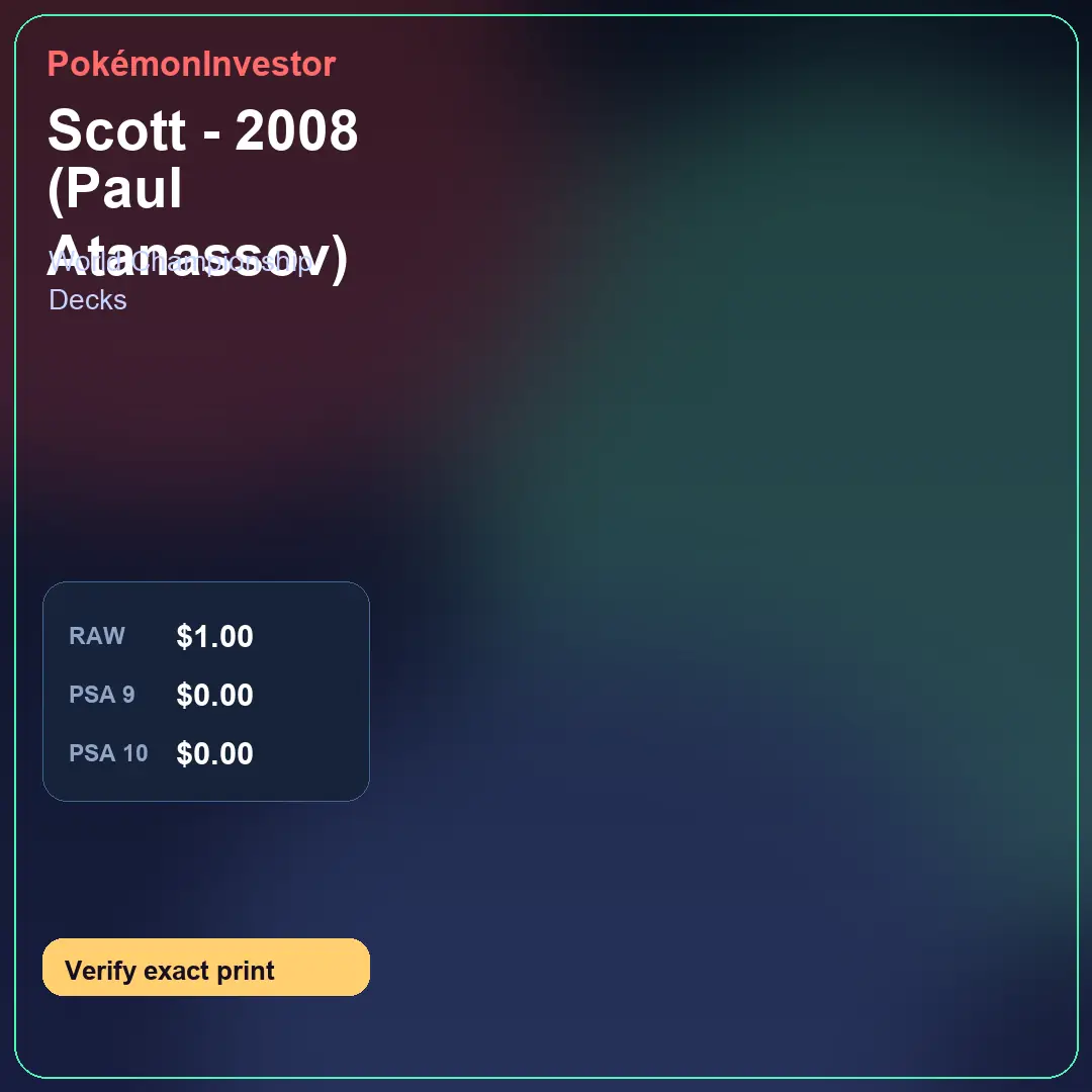 Card research image for Scott - 2008 (Paul Atanassov)