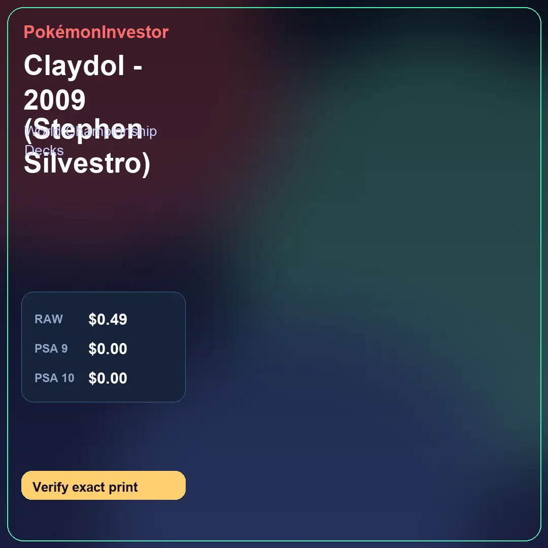Card research image for Claydol - 2009 (Stephen Silvestro)