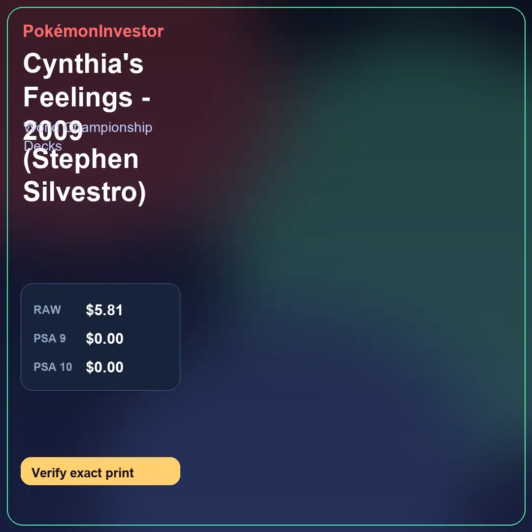 Card research image for Cynthia's Feelings - 2009 (Stephen Silvestro)