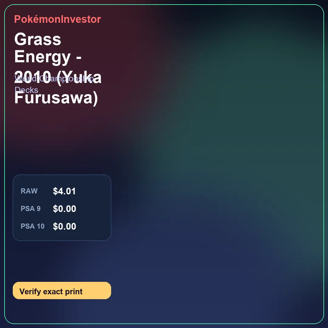 Card research image for Grass Energy - 2010 (Yuka Furusawa)