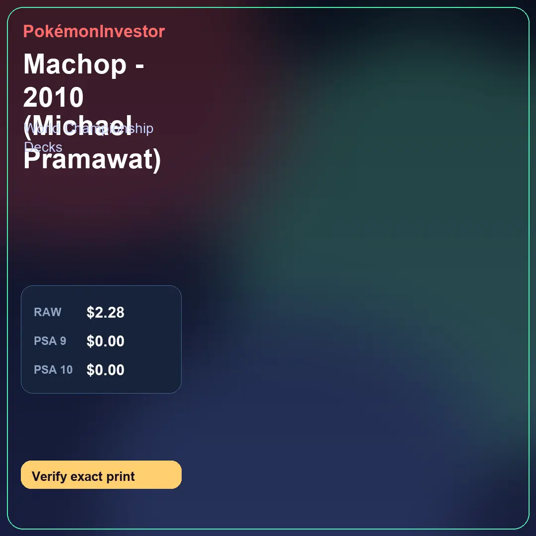 Card research image for Machop - 2010 (Michael Pramawat)